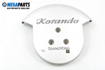 Spare tire cover for Ssang Yong Korando 2.9 TD, 120 hp, suv, 3 doors, 2000 Spare tire cover for Ssang Yong Korando 2.9 TD, 120 hp, suv, 3 doors, 2000