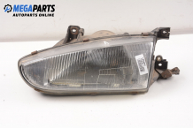 Headlight for Hyundai Lantra 1.5 i.e., 86 hp, sedan, 5 doors, 1995, position: left