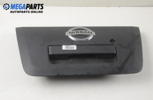 External boot lid handle for Nissan Navara 2.5 dCi 4WD, 174 hp, pickup, 5 doors, 2008, position: rear