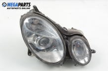Xenon headlight for Mercedes-Benz E-Class 211 (W/S) 2.7 CDI, 177 hp, station wagon, 5 doors automatic, 2003, position: right Xenon headlight for Mercedes-Benz E-Class 211 (W/S) 2.7 CDI, 177 hp, station wagon, 5 doors automatic, 2003, position: right
