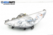 Headlight for Peugeot 207 1.4 16V, 88 hp, hatchback, 3 doors, 2008, position: left