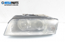 Xenon headlight for Audi A8 (D3) 3.7, 280 hp, sedan automatic, 2003, position: left Xenon headlight for Audi A8 (D3) 3.7, 280 hp, sedan automatic, 2003, position: left
