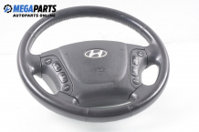 Multi functional steering wheel for Hyundai Santa Fe 2.2 CRDi 4x4, 150 hp, suv automatic, 2006