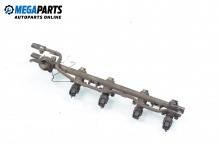 Fuel rail with injectors for Nissan Primera (P11) 1.6 16V, 99 hp, sedan, 1998
