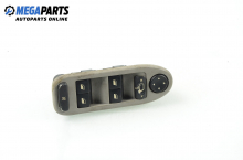 Window and mirror adjustment switch for Citroen C5 2.2 HDi, 133 hp, hatchback, 2001
