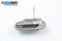 Outer handle for Nissan Sentra B15 1.8, 126 hp, sedan automatic, 2004, position: rear - left Outer handle for Nissan Sentra B15 1.8, 126 hp, sedan automatic, 2004, position: rear - left