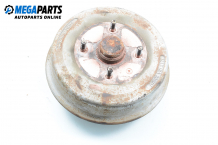 Knuckle hub with drum for Daewoo Tacuma 1.6, 105 hp, minivan, 2002, position: rear - right Knuckle hub with drum for Daewoo Tacuma 1.6, 105 hp, minivan, 2002, position: rear - right