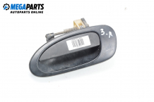 Outer handle for Mazda 323 (BA) 1.5 16V, 88 hp, hatchback, 1997, position: rear - left Outer handle for Mazda 323 (BA) 1.5 16V, 88 hp, hatchback, 1997, position: rear - left