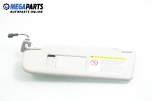 Sun visor with right-hand drive for Volkswagen Passat (B6) 1.9 TDI, 105 hp, station wagon, 2007, position: left
