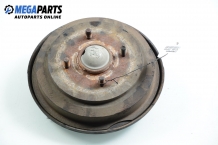 Knuckle hub with drum for Ford Fiesta V 1.6 TDCi, 90 hp, 3 doors, 2007, position: rear - right