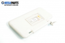 Sun visor with right-hand drive for Nissan Note 1.6, 110 hp automatic, 2009, position: left