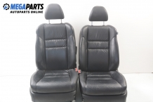 Leather seats with electric adjustment and heating with right-hand drive for Honda Accord VII 2.2 i-CTDi, 140 hp, station wagon, 2007