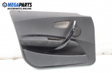 Interior door panel with right-hand drive for BMW 1 (E81, E82, E87, E88) 2.0 d, 150 hp, hatchback, 5 doors, 2005, position: front - left