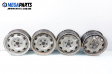 Steel wheels for Volkswagen Transporter (T4; 1990-2003) 15 inches, width 6 (The price is for the set)