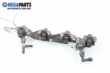 Fuel rail with injectors for Ford Escort 1.6 16V, 90 hp, station wagon, 1995