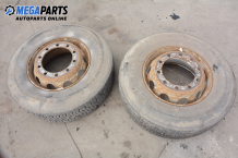 Set of steel wheels with tires for Mercedes-Benz Axor (2001-2004)