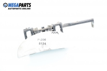 Outer handle for Peugeot 206 1.9 D, 69 hp, hatchback, 5 doors, 2001, position: front - left