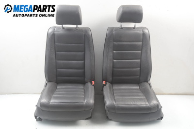 Scaune din piele cu reglare și încălzire electrice for Volkswagen Touareg 2.5 R5 TDI, 174 hp, suv, 5 uși, 2003