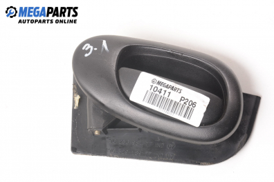 Inner handle for Peugeot 206 2.0 HDi, 90 hp, station wagon, 5 doors, 2002, position: rear - left