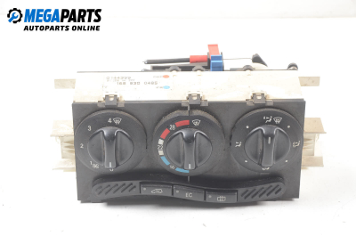 Air conditioning panel for Mercedes-Benz A-Class W168 1.4, 82 hp, hatchback, 5 doors, 1999