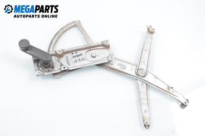 Macara geam cu acționare manuală for Opel Corsa B 1.5 D, 50 hp, hatchback, 5 uși, 1994, position: stânga - fața
