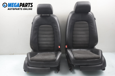 Scaune din piele cu reglare și încălzire electrice for Volkswagen Passat (B6) 2.0 16V TDI, 140 hp, sedan, 5 uși automatic, 2005