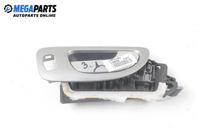 Inner handle for Peugeot 307 2.0 HDI, 107 hp, station wagon, 5 doors, 2004, position: rear - right