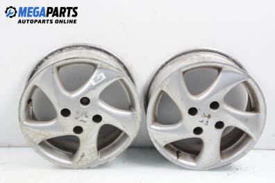 Alloy wheels for Peugeot 206 (1998-2012) 15 inches, width 6 (The price is for two pieces)