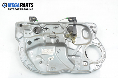 Macara geam cu acționare manuală for Volkswagen Polo (9N/9N3) 1.9 SDI, 64 hp, hatchback, 5 uși, 2004, position: stânga - fața
