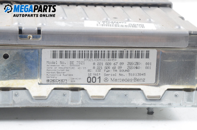 Amplificator audio for Mercedes-Benz S-Class W221 5.0, 388 hp, sedan, 5 uși automatic, 2006 № А 221 820 67 89