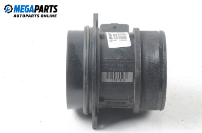 Air mass flow meter for Peugeot 807 2.2 HDi, 128 hp, minivan, 5 doors, 2004 № 9632215280 