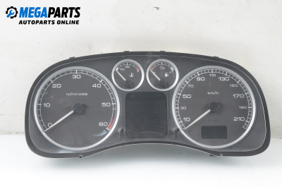 Instrument cluster for Peugeot 307 1.4 HDI, 68 hp, hatchback, 5 doors, 2003 № P9636708880 E 05