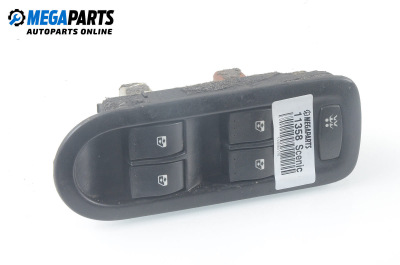 Window adjustment switch for Renault Scenic II 1.9 dCi, 120 hp, minivan, 5 doors, 2004