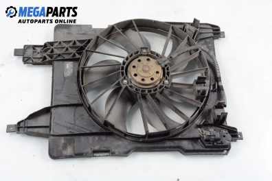 Radiator fan for Renault Megane II 1.4 16V, 98 hp, hatchback, 2003