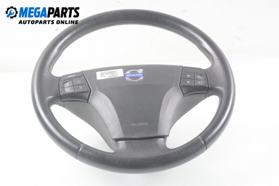 Multi functional steering wheel for Volvo V50 2.0 D, 136 hp, station wagon, 2005