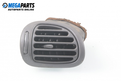 AC heat air vent for Peugeot 206 1.9 D, 69 hp, hatchback, 1999