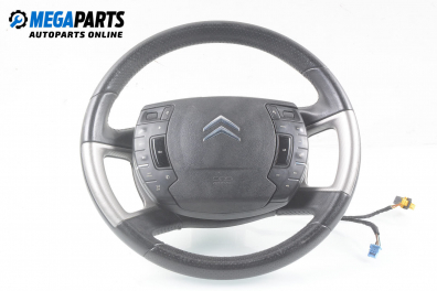 Multi functional steering wheel for Citroen C5 1.6 HDi, 109 hp, sedan, 2008
