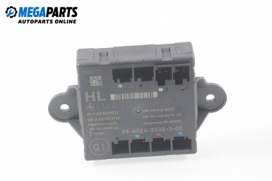 Door module for Mercedes-Benz E-Class 212 (W/S) 2.0 CDI, 136 hp, station wagon automatic, 2011 № A 212 900 39 06