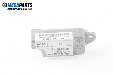 Sensor airbag for Mercedes-Benz CLK-Klasse 208 (C/A) 2.3 Kompressor, 193 hp, coupe, 1997 № BOSCH 0 285 001 164