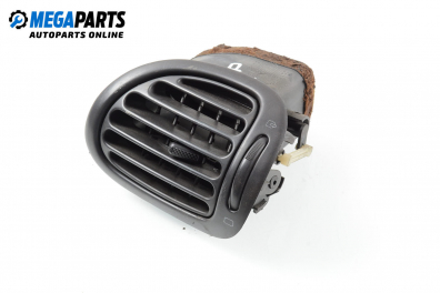 AC heat air vent for Peugeot 206 1.9 D, 69 hp, hatchback, 2000