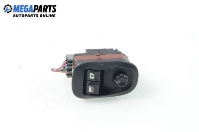 Window and mirror adjustment switch for Peugeot 206 1.6 16V, 109 hp, cabrio, 2001