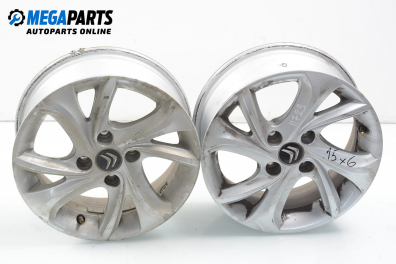 Alloy wheels for Citroen C-Еlysеe II (2012-2017) 15 inches, width 6 (The price is for two pieces)