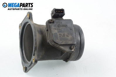 Air mass flow meter for Volkswagen Passat (B5; B5.5) 1.8, 125 hp, sedan, 1997 № 058133471