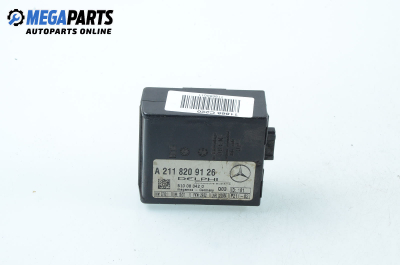 Anti theft alarm lock for Mercedes-Benz C-Class 203 (W/S/CL) 2.2 CDI, 143 hp, sedan automatic, 2002 № 211 820 91 26