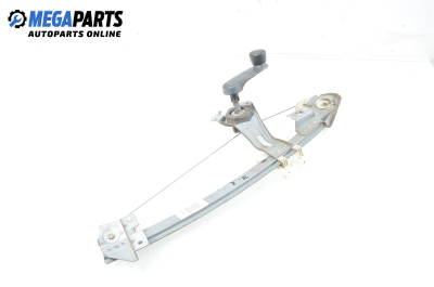 Manual window lifter for Peugeot 206 1.4, 75 hp, hatchback, 1999, position: rear - left