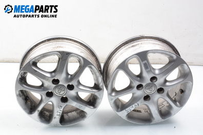Alloy wheels for Toyota Yaris (SCP1, NLP1, NCP1) (01.1999 - 12.2005) 14 inches, width 5,5 (The price is for two pieces)