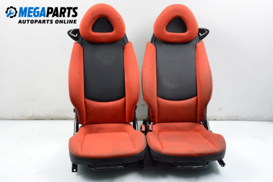 Seats set for Smart Fortwo Coupe 450 (01.2004 - 02.2007), 3 doors