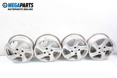 Alloy wheels for Peugeot 206 (1998-2012) 15 inches, width 6 (The price is for the set)