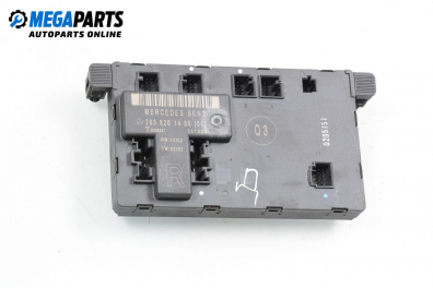 Door module for Mercedes-Benz C-Class 203 (W/S/CL) 2.2 CDI, 143 hp, coupe automatic, 2002 № 203 820 14 85