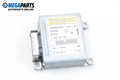 Airbag module for Volvo 850 2.0, 126 hp, station wagon, 1995 № Bosch 0 285 001 097
